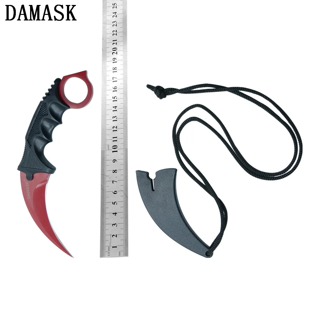 DAMASK Karambit охотничий нож набор инструментов для выживания в походных условиях
