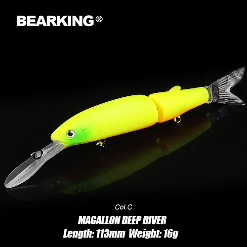 Magallon-DEEP-C Розничная A+ рыболовные приманки, разные цвета, гольян crank 80 мм 8,5 г, магнитная система. Bearking горячая модель crank bait - Цвет: Magallon-DEEP-C