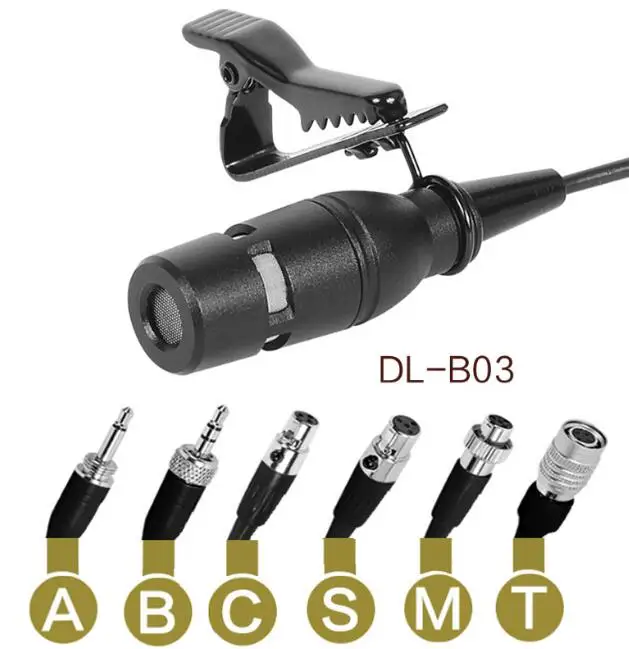 Петличный микрофон на лацкане с зажимом для галстука Микрофон 3Pin XLR мини-разъем