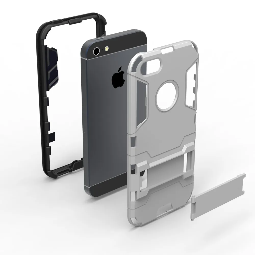 stand case For IPhone 5 5S SE Silicone Hard Case Cover for Iphone on 5s Protection Phone Shell Se | Мобильные телефоны и