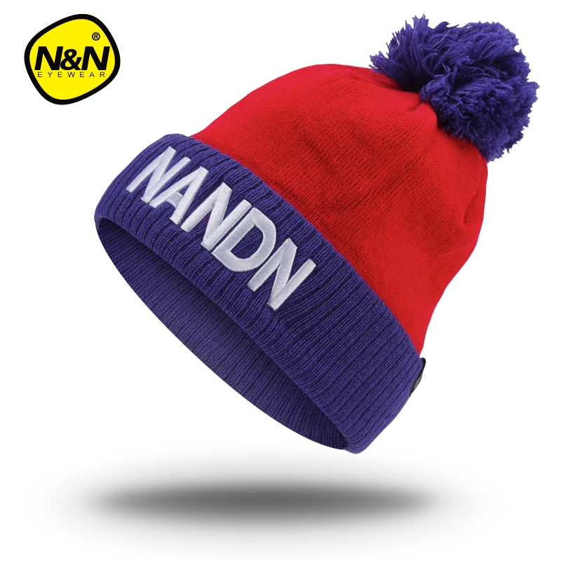 NANDN осенне зимняя шапка унисекс вязаная Лыжная Шапка Skulliesl run|running cap|cap runningknit running |