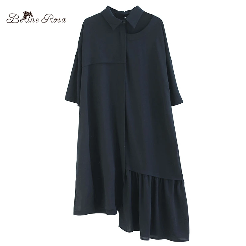 BelineRosa 2019 женские черные платья трендовые модные секс Воротник нерегулярная