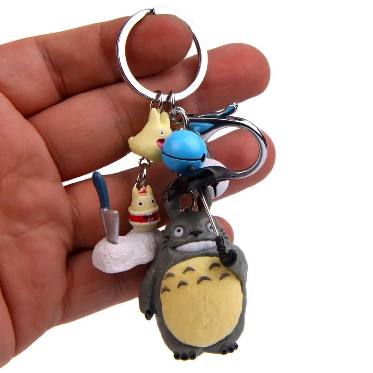 DF-2 Hayao Miyazaki Ghibli милый ПВХ аниме Мой сосед фигурка Тоторо брелок для ключей детские рождественские подарки - Цвет: DF-2
