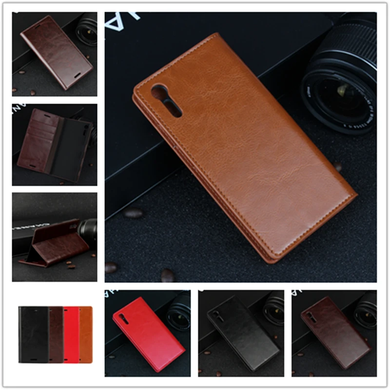 Роскошный чехол кошелек для Sony Xperia XZ XZs кожаный флип чехлы телефонов|case for sony
