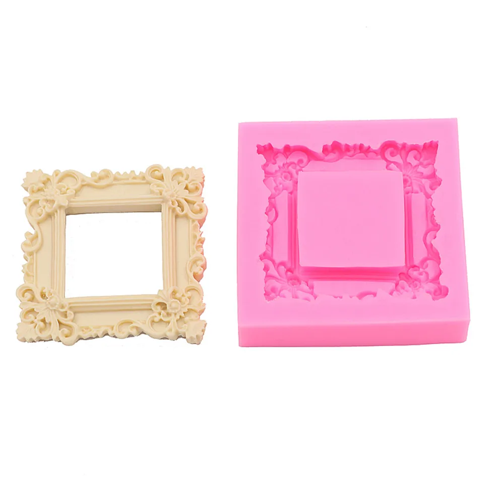Кружевная Ретро маленькая Рамка для мороженого торта гибкая силиконовая форма