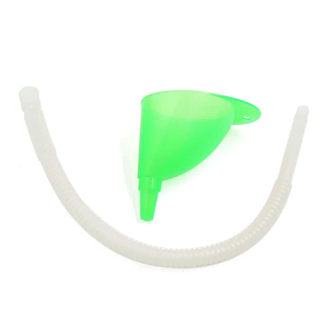 

uxcell Green White Plastic Flexible Spout Filter Motorcycle Gas Oil Water Fuel Funnel
