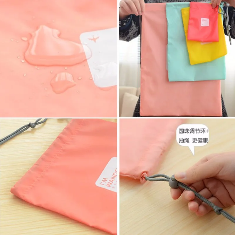 

Fashion Bundle Collection Bag Four Sets Clothes Shoes Small Objects Storage Package 5 Color Apply To Travel
