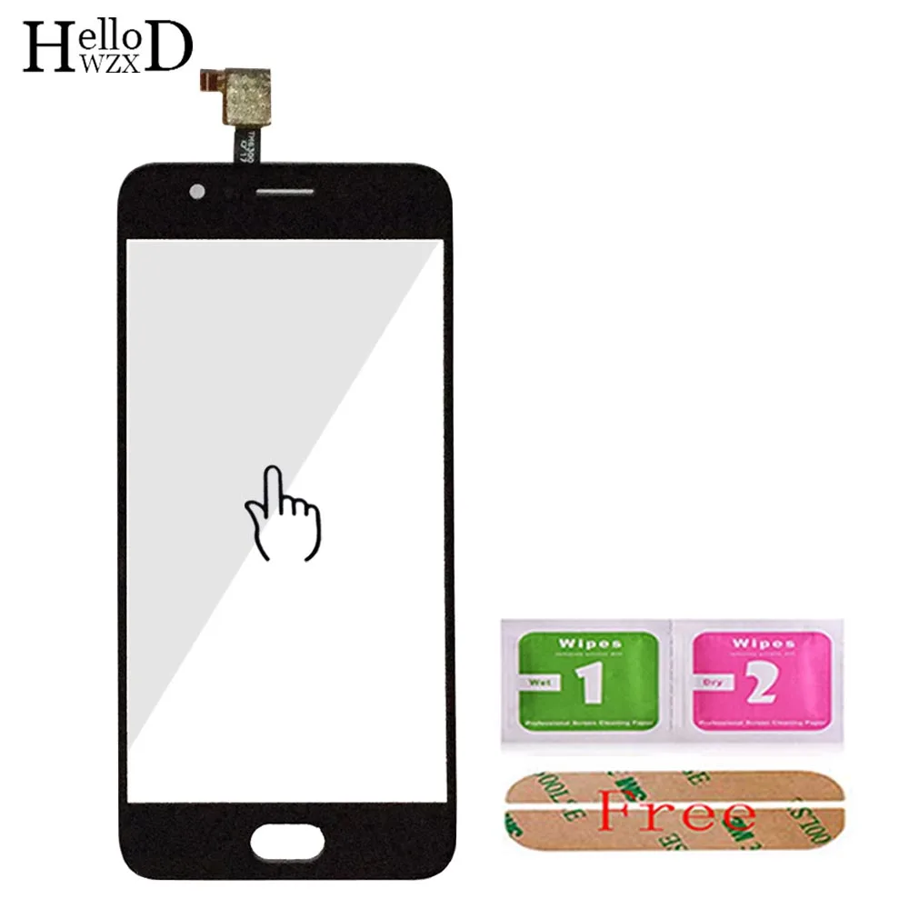 5 0 mobile phone touch glass for umidigi c2 touch screen glass for umi c2 digitizer panel lens sensor free adhesive free global shipping