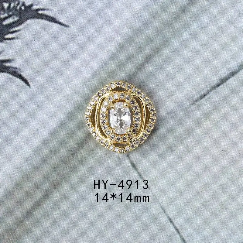 4913 20 шт./упак. класса люкс с подвесками из сплава циркония, 3D нейл-арта украшения Золотой Классический Ювелирные изделия из кристаллов Маникюр Аксессуары для телефонов - Цвет: 4913