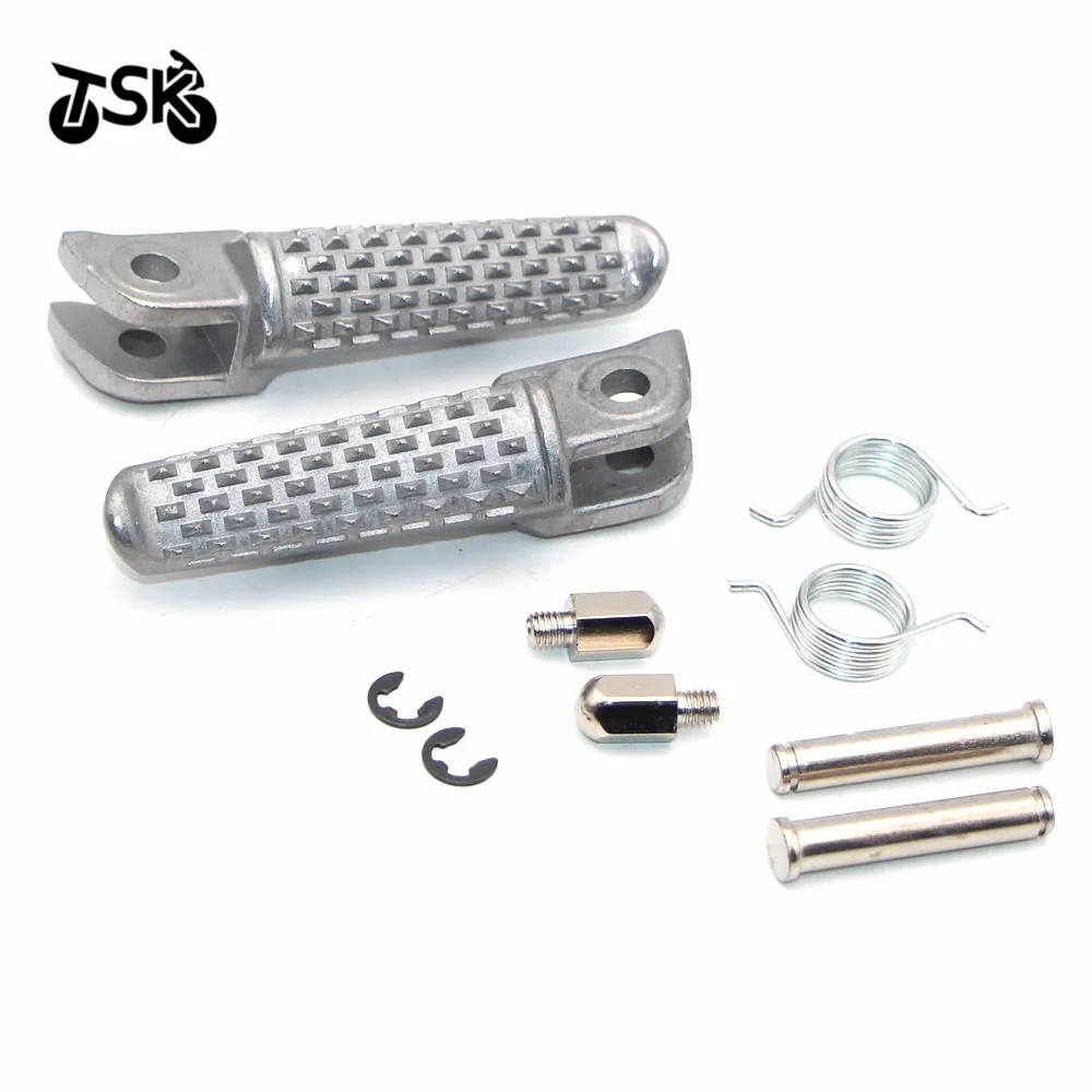 Silver Передняя подножка мотоциклиста подножки Кронштейн мото для HONDA CBR 1000RR 2004 2005 2006 2007 новые аксессуары для мотоциклов - Цвет: Silver