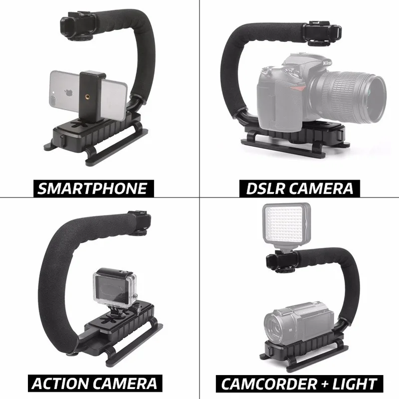 JKING C образный держатель захвата видео Ручной Стабилизатор для DSLR Nikon Canon sony Камера