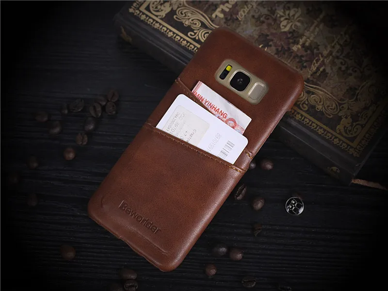 Чехол Beworlder для Samsung Galaxy S8 Plus винтажные чехлы с отделением карт задняя крышка из