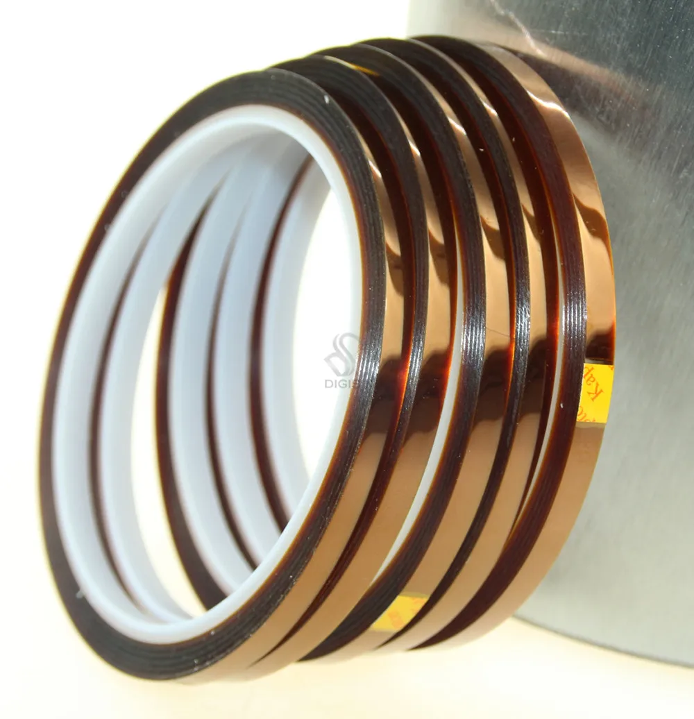 Hot Sale 5mm X 33m 100ft High Temperature Heat Resistant Polyimide Adhesive Tape for Electronic Industry BGA | Инструменты