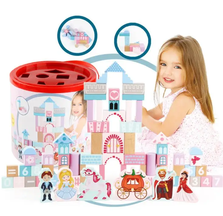 Children's Toy Princess Knight Blocks Infant Early Learning Puzzle Assembled Building Block Toys | Игрушки и хобби