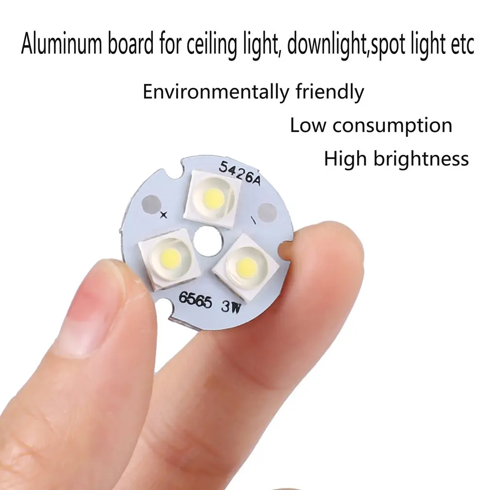 3W чистый белый 3 LED SMD 6565 светильник алюминиевый базовый модуль алюминиевая доска