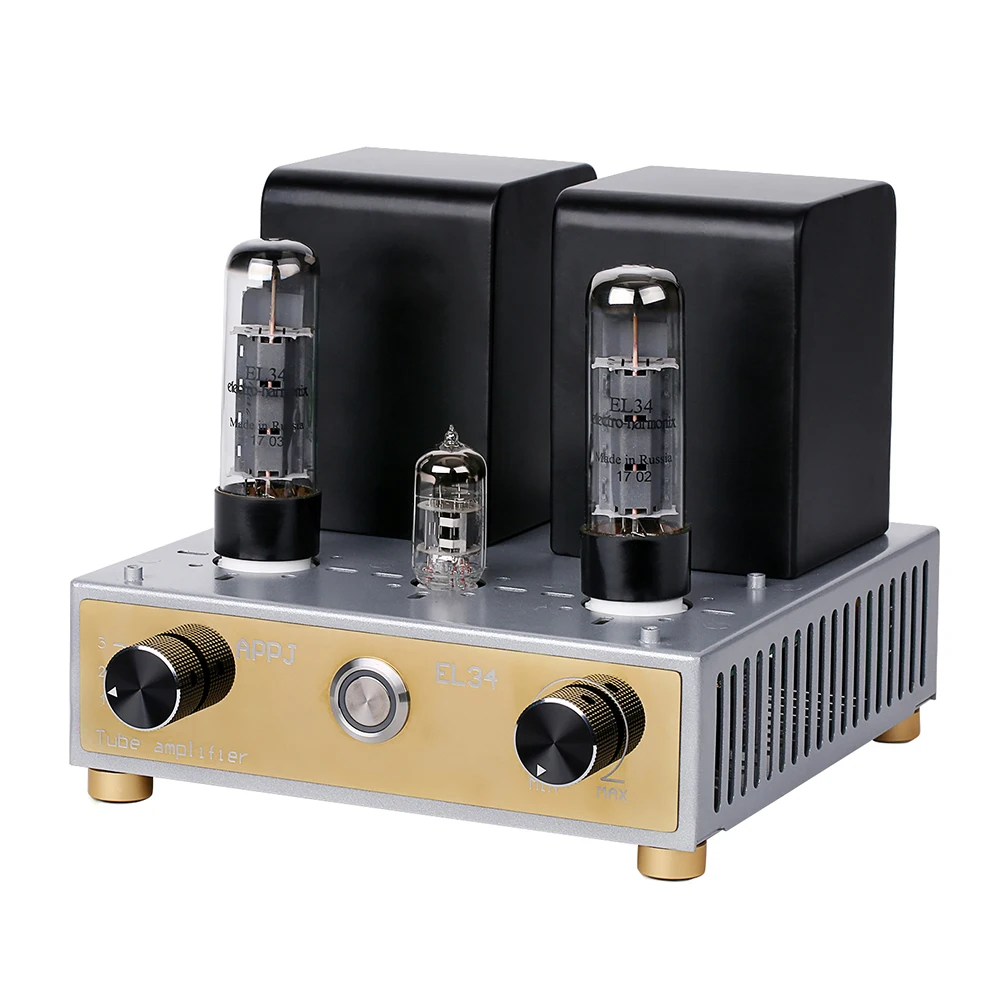 APPJ EL34+ 6N4 Мини ламповый усилитель односторонний аудио HIFI стерео усилитель