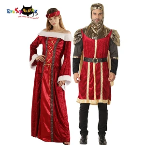 Мужской костюм рыцаря для косплея, короля, королевы, костюм на Хэллоуин, семейное платье, карнавальный костюм для вечерние