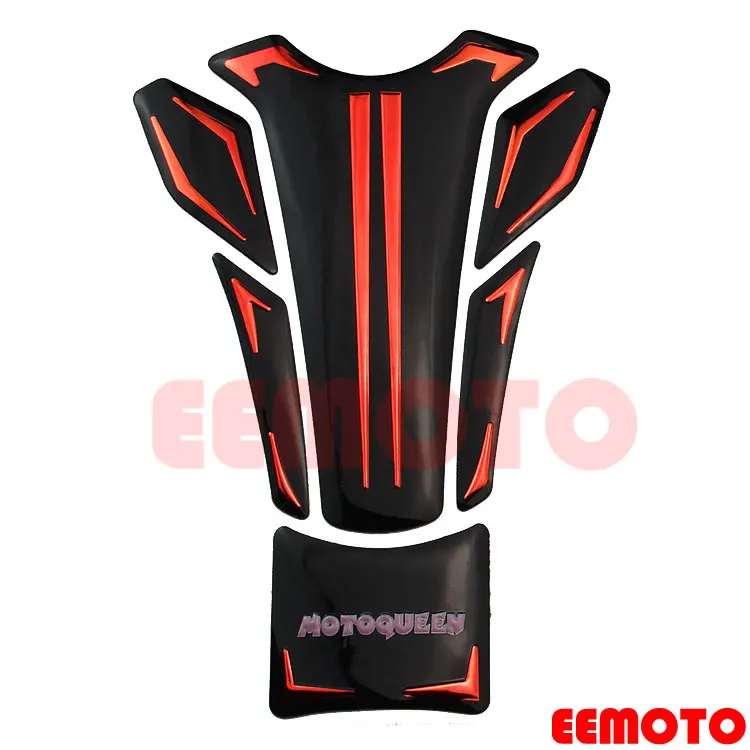 Red Защитная накладка на бак мотоцикла шлема наклейки для YAMAHA YZF R1 R6 R15 R25 R3 MT01 MT03 MT10 FZ6 FZ8 FZ1 FZ6N XJ6 FJR1300 - Color: Red