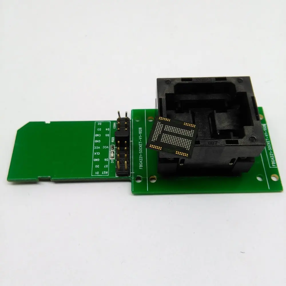 EMCP разъем для SD BGA 221 тестирования открытая верхняя структура eMCP программист nand