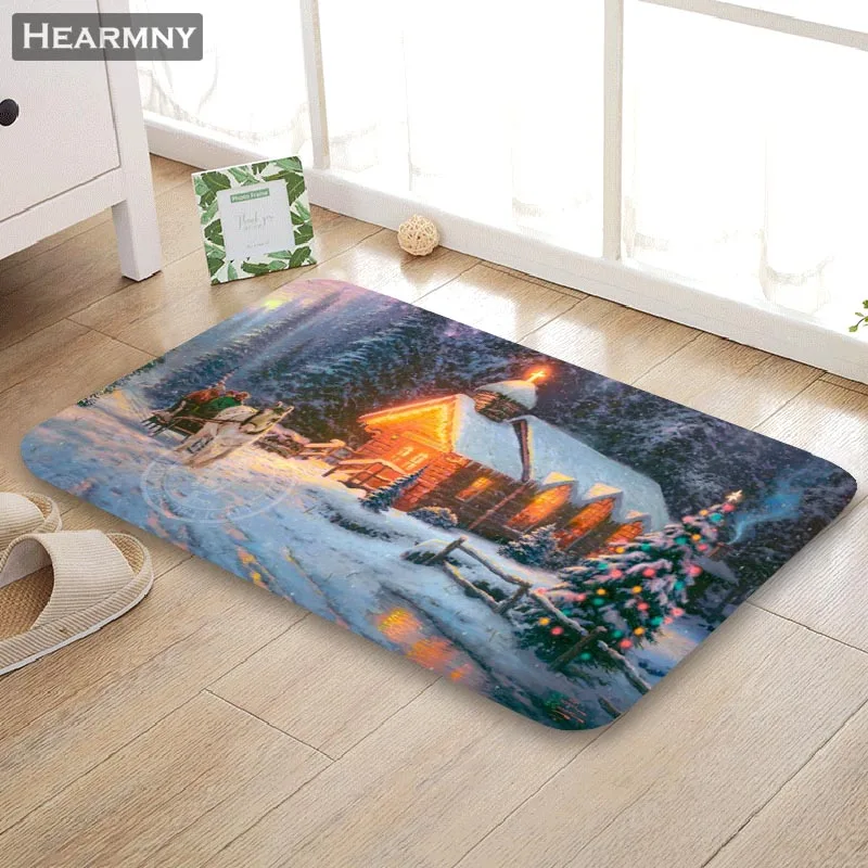 Nice Hometown Doormat Outdoor Floor Mat Home Creative Super Soft Absorbent Bathroom Door Entrance 40X60cm 50x80cm | Дом и сад
