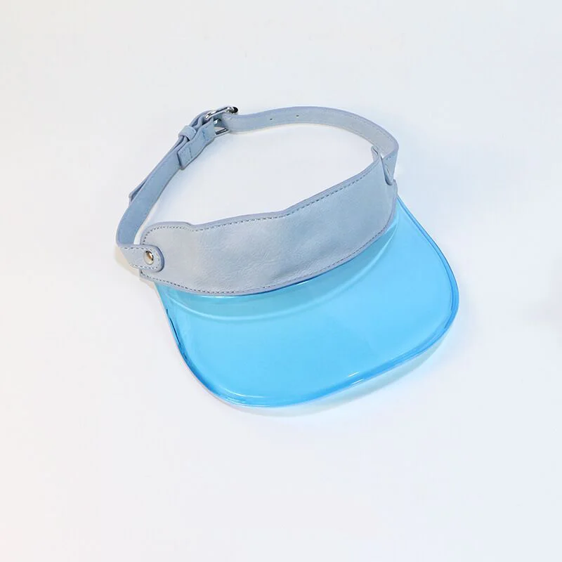 

2019 New Summer Women Sun Hat Transparent Empty Top Plastic Sunshade Hat Visor Caps Bicycle Sun Hat UV Protection Hat