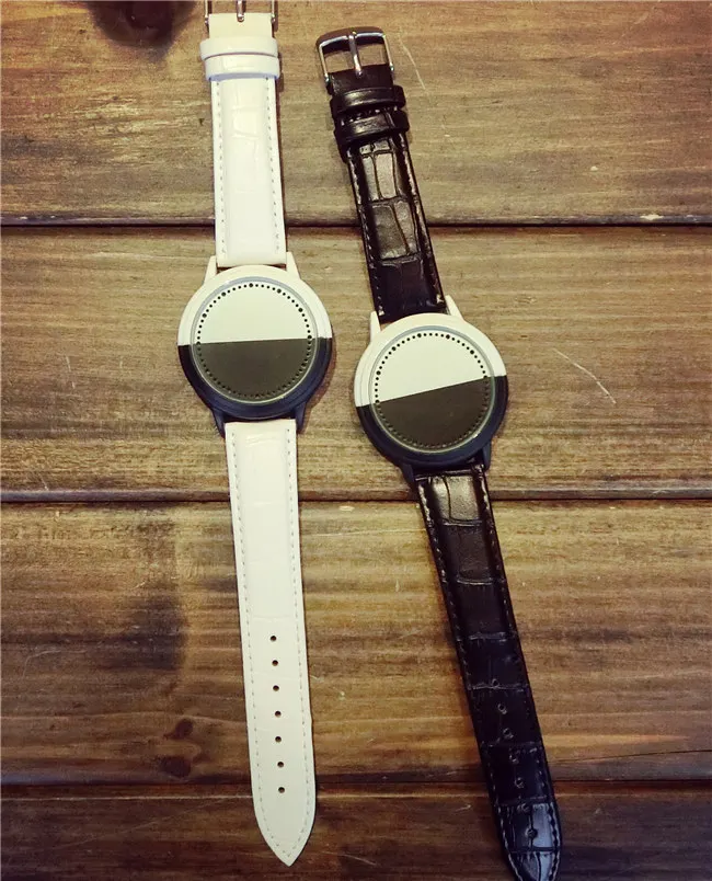 Сенсорный экран минималистский Smart LED Watch кожа нормальная Водонепроницаемый