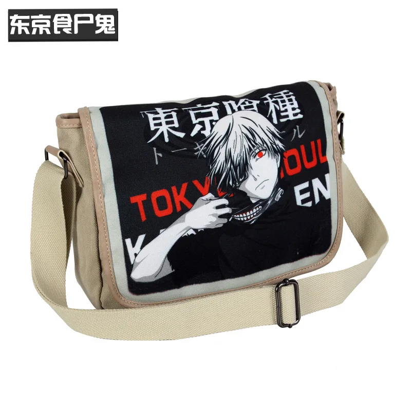 Аниме Tokyo Ghoul Tote Холщовая Сумка через плечо Повседневная сумка мессенджер для