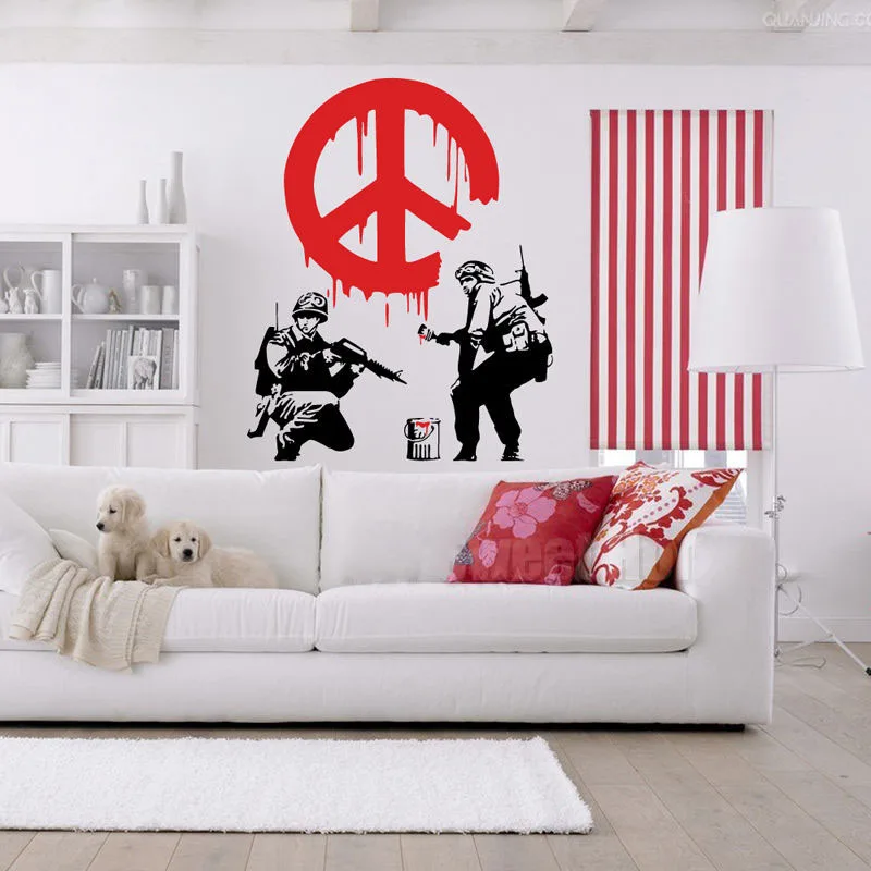 Новое поступление BANKSY CND солдатская краска предупреждающая пожарных уличное