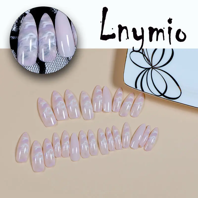 Накладные ногти с очень длинным рисунком 24 шт.|nail|nail applicationnail art foil adhesive |