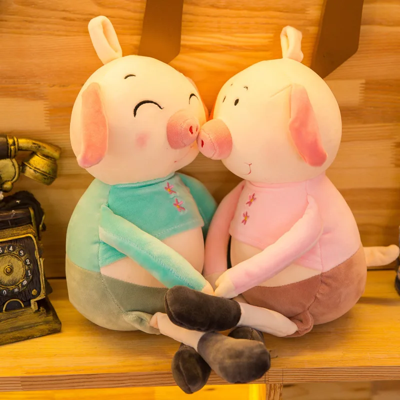 Kawaii Плюшевые свинки Животные 40 см 65 игрушки милый розовый поросенок ковыляет
