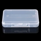 Круглые прозрачные пластиковые контейнеры Бусины ремесла ювелирных изделий дисплей Ящики Для Хранения Чехол 6,4*4,6*0,9 см
