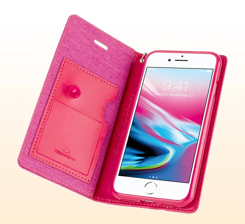 Оригинальный чехол MERCURY GOOSPERY с откидной крышкой для iPhone 5 5s SE 6 6s 7 8 Plus X