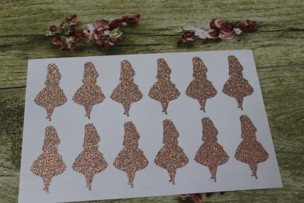 5x2 5 см розовое золото с блестками Алиса в стране чудес|gold glitter|glitter goldalice in |
