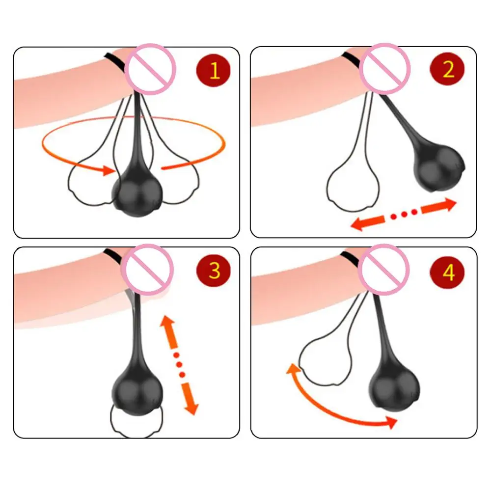 4 шт. Мужской пенис гантели кольцо петуха задержка длительное усиление жесткий