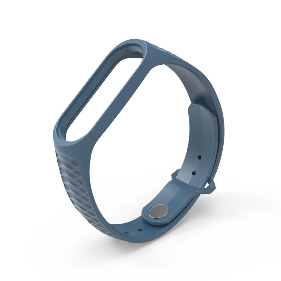 Mi jobs mi Band 4 ремешок Aurora силиконовый спортивный ремешок для Xiaomi mi Band 4 3 браслет Correa mi band 3 браслет Pulseir ремешок на запястье - Цвет: Midnight Blue
