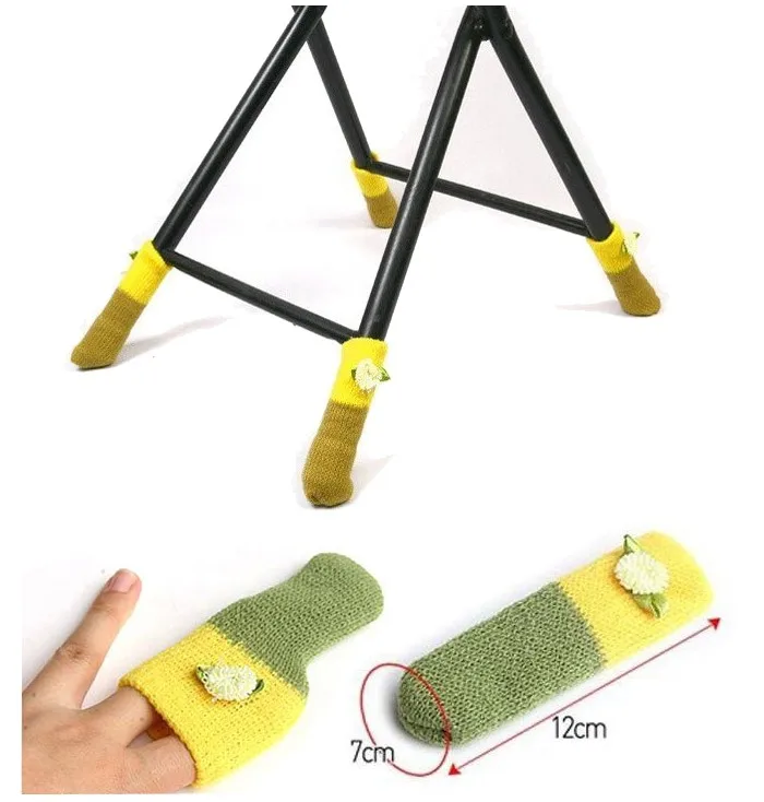 4 шт. носки для ног в кошачьем стиле домашняя мебель защита вязаные с цветочным