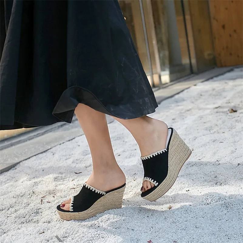 FEDONAS/Новинка сезон лето винтажная повседневная обувь на очень высоком каблуке и