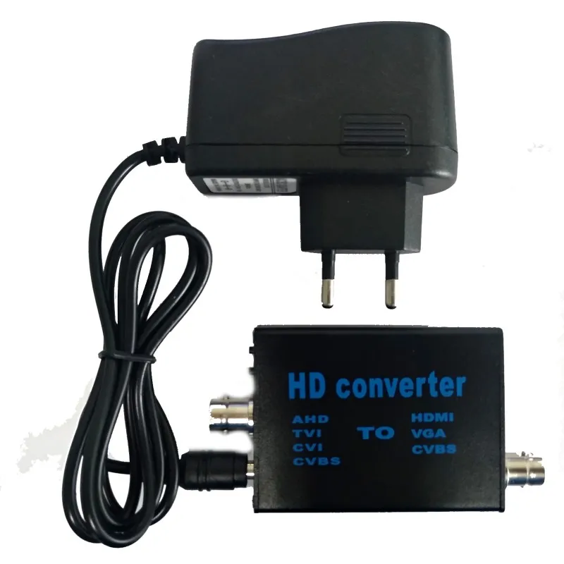 

Factory Direct 4-in-1 high definition video signal convertor AHD41, AHD/TVI/CVI/CVBS signal to HDMI/VGA/CVBS signal converter