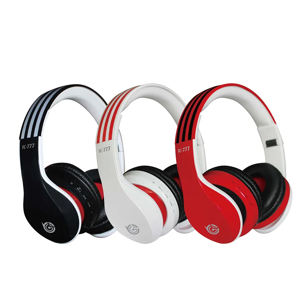 TC-777 Беспроводная Проводная bluetooth-гарнитура Auriculares гарнитура Регулируемые