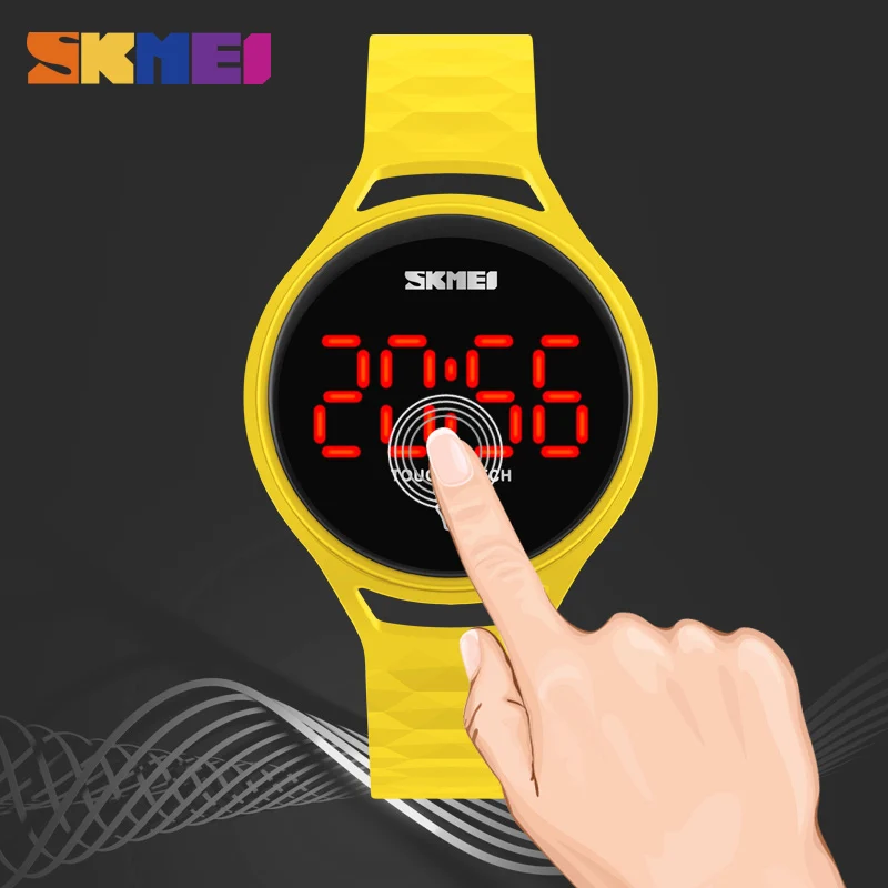 SKMEI женские часы со светодиодным дисплеем модные повседневные цифровые с