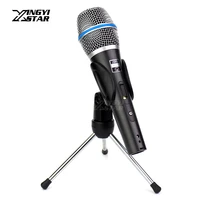 bt 87c switch professional handheld dynamic karaoke microphone stand desktop tripod mic clip holder for beta87c beta 87 87c 87a