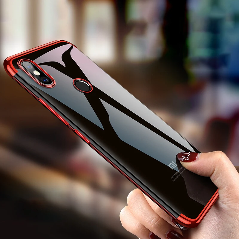 Роскошный чехол-бампер Xiaomi Max 3 Max3 с цветным покрытием прозрачный чехол из ТПУ Для