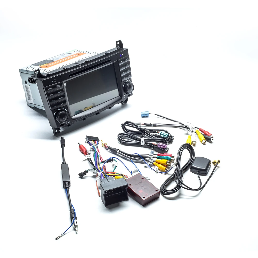 Автомагнитола 2 Din с GPS Android 9 0 автомобильный DVD плеер для Mercedes BenzC Class S CLC W203 CLK W209 2004
