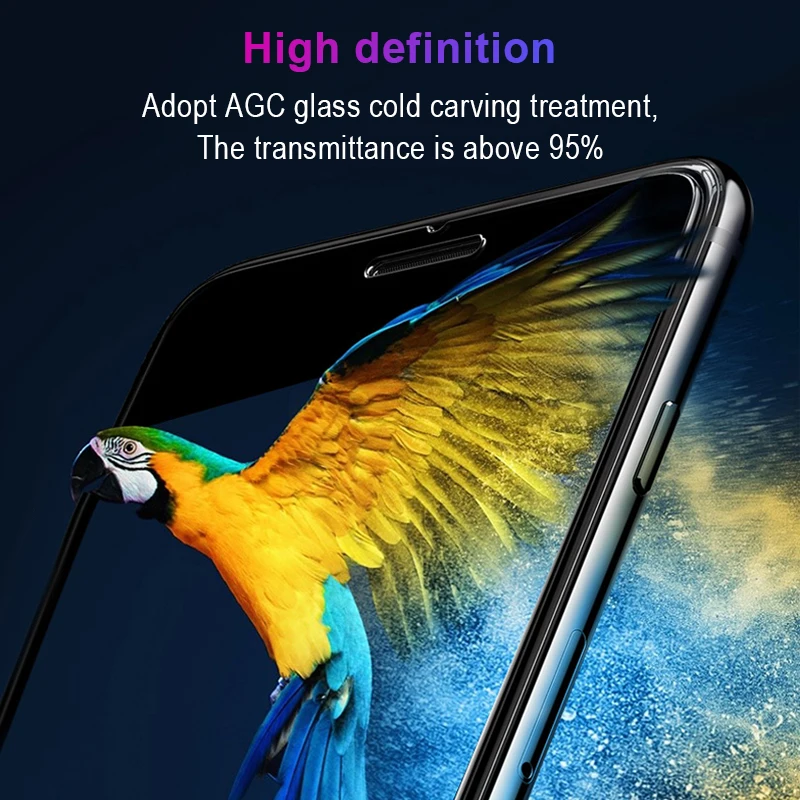 BXE закаленное стекло 2.5D для iphone 8 Plus 9H Нано покрытие Премиум Защита экрана iPhone8