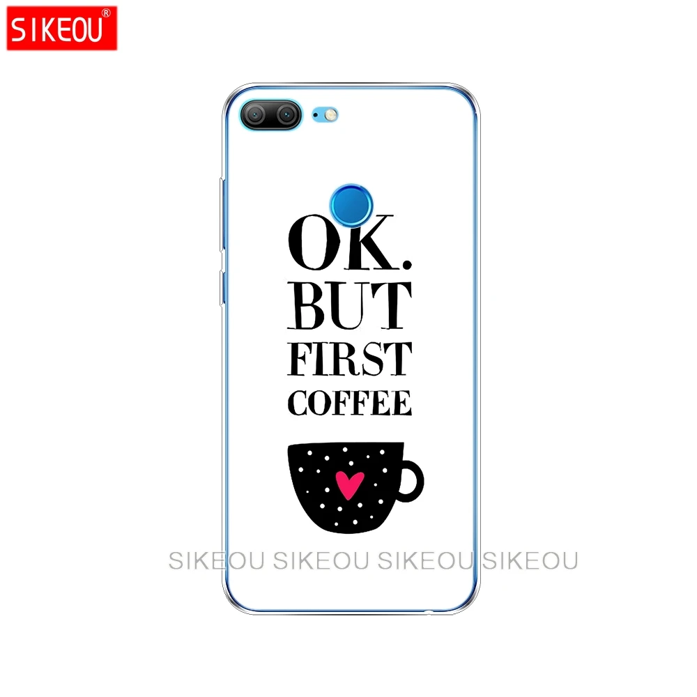 Силиконовый чехол для телефона Huawei Honor 10 V10 3c 4C 5c 5x 4A 6A 6C pro 6X 7X 6 7 8 9 LITE Ok But First Coffee |