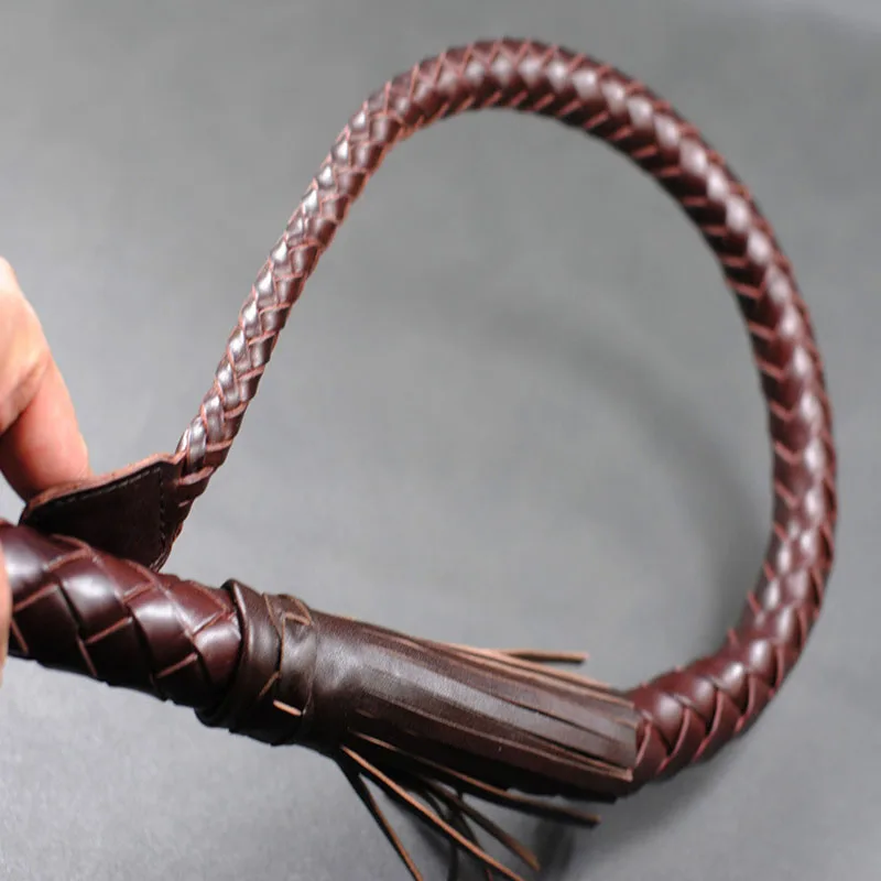 100 см ручной работы плетеный лошадь Древний китайский кнуты Flogger для гонок пояса