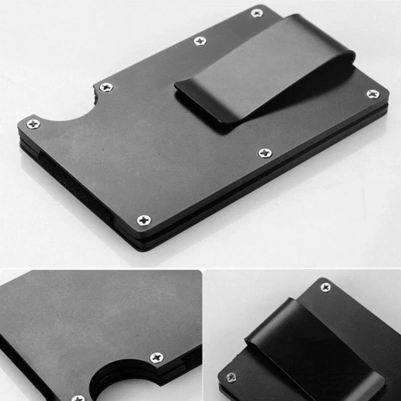 Модные тонкие бумажники унисекс из углеродного волокна с карманами для карт RFID