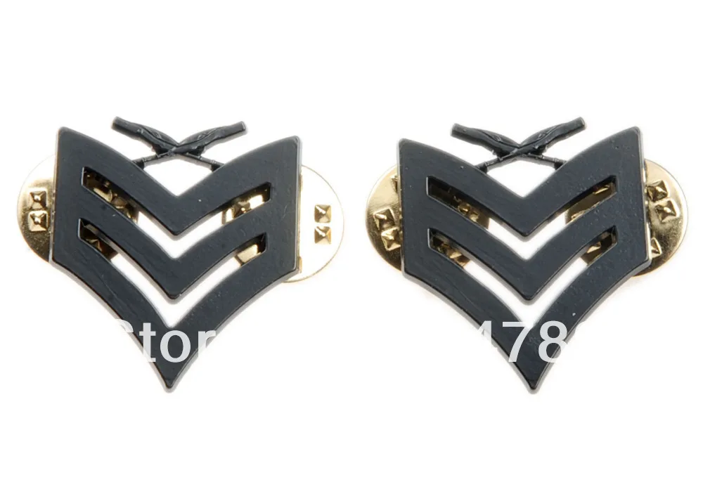 Пара из нас морская пехота USMC сержант INSIGNIA ранг металлический значок на булавке
