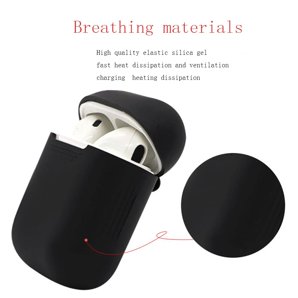 TPU Silicone Bluetooth Wireless Earphone Case Protective Cover Skin Accessories for Earphones Charging Box with Hooks i14 tws |