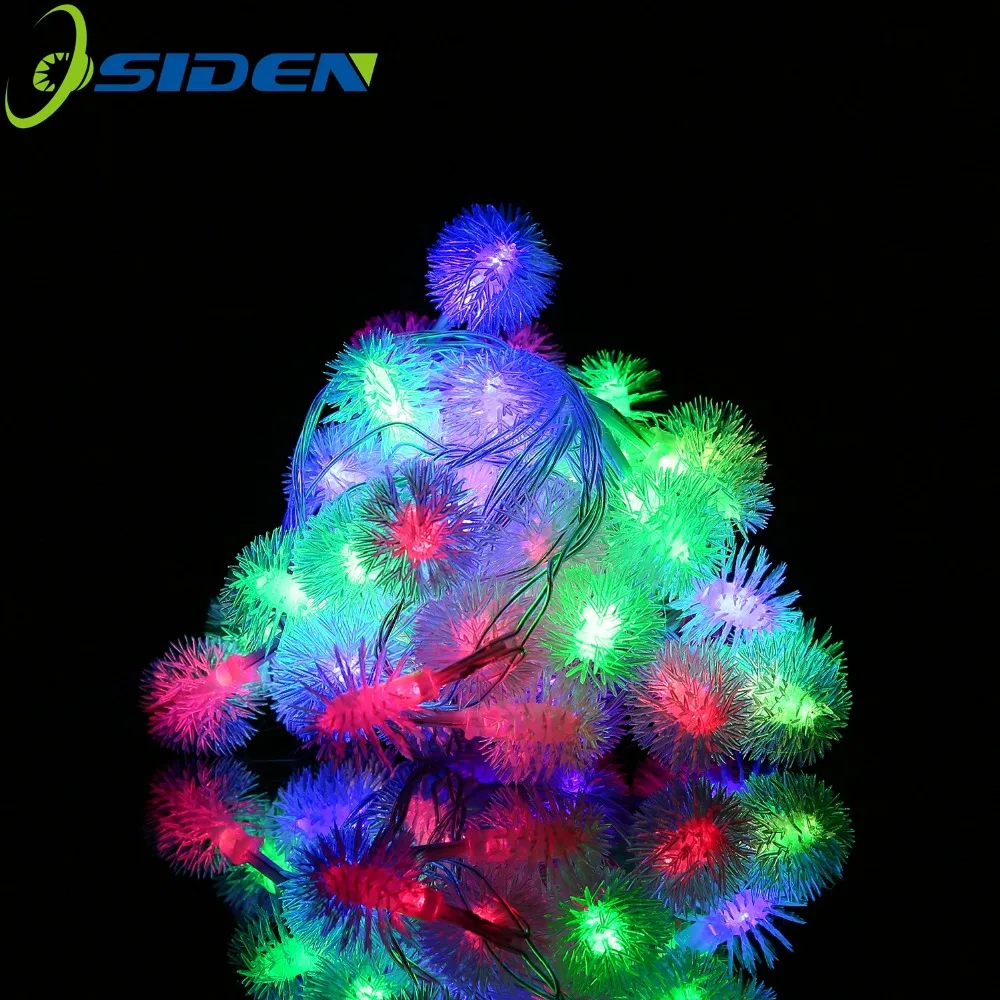OSIDEN 50LED 9M Светодиодные строки Snowball светодиодные рождественские
